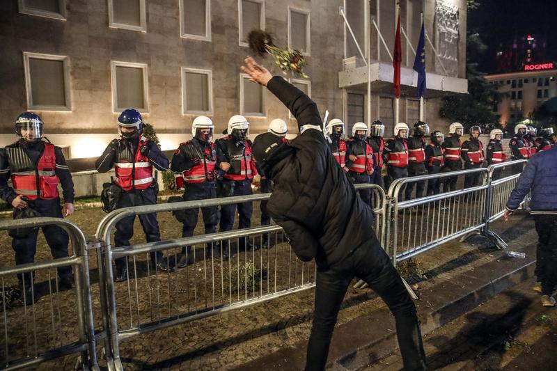 Proteste violente în Albania, Foto: Armando Babani / AP / Profimedia