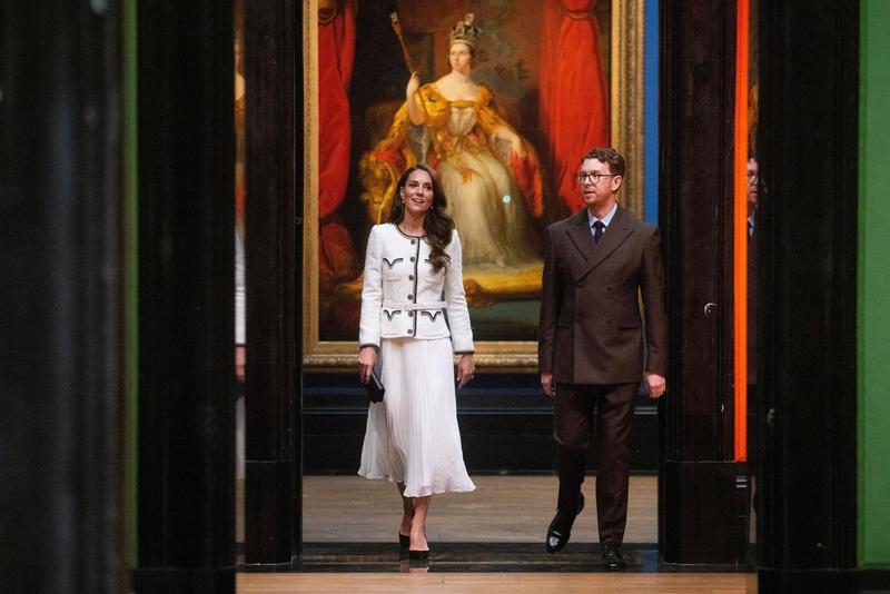 Nicholas Cullinan primind-o pe printesa Catherina la National Portait Gallery, Foto: David Parry / Shutterstock Editorial / Profimedia Images