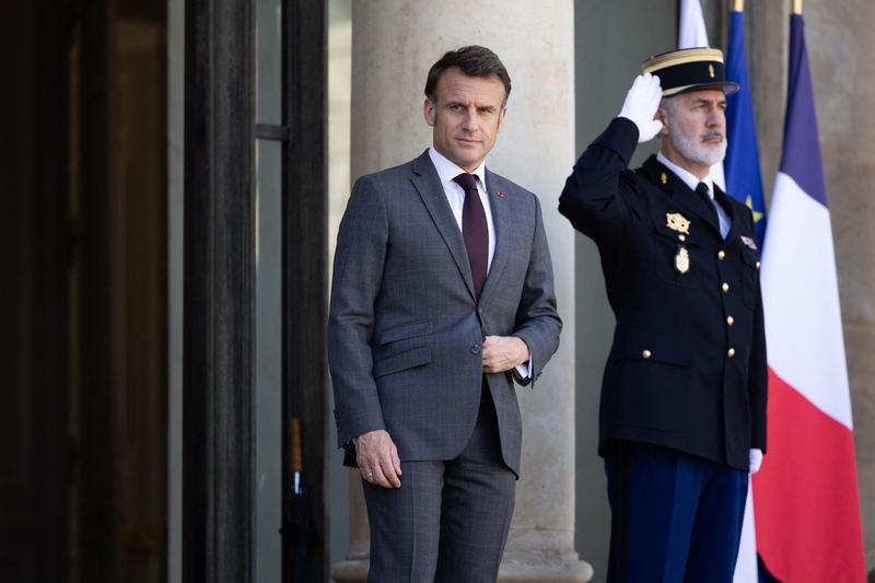 Emmanuel Macron la Palatul Elysee, Foto: Abaca Press / Alamy / Profimedia Images