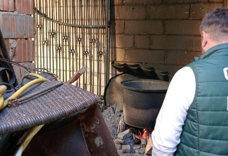 Percheziții ale Gărzii de Mediu Sibiu la familia Cioabă, Foto: Turnul Sfatului