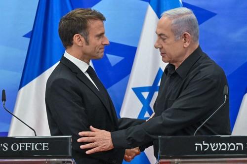 Emmanuel Macron și Benjamin Netanyahu, Foto: GPO/ Handout / AFP / Profimedia