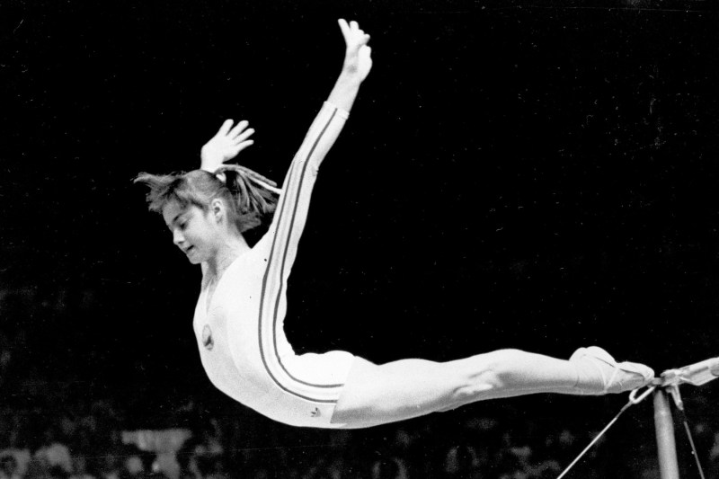 Nadia Comăneci la Jocurile Olimpice de la Montreal 1976. Foto: Profimedia