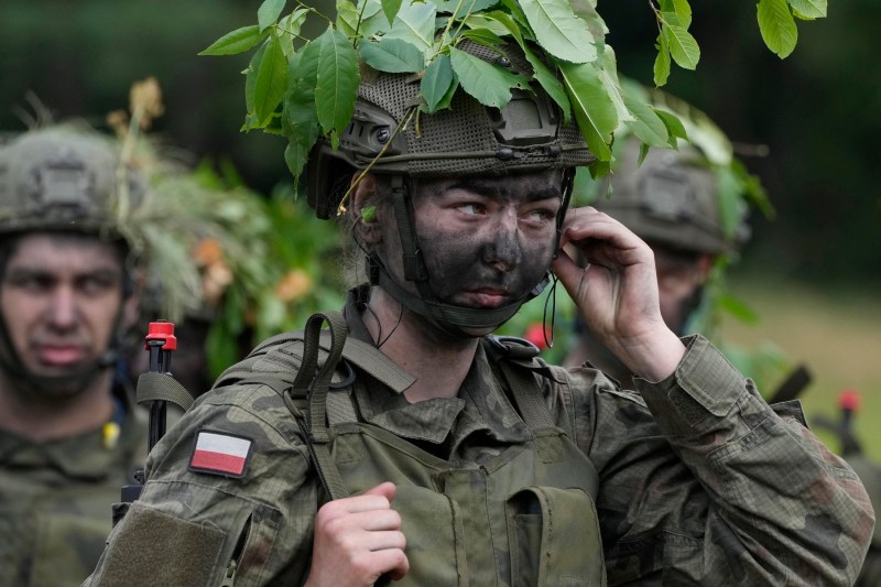 Civilii polonezi se pregătesc pentru război. Voluntari antrenați de militari profesioniști