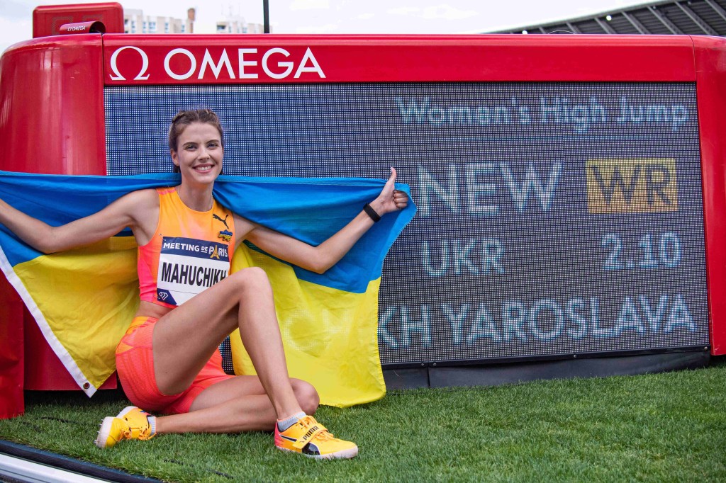 Yaroslava Mahuchikh a doborat recordul mondial la saritura in inaltime / Baptiste Autissier / Panoramic / Profimedia