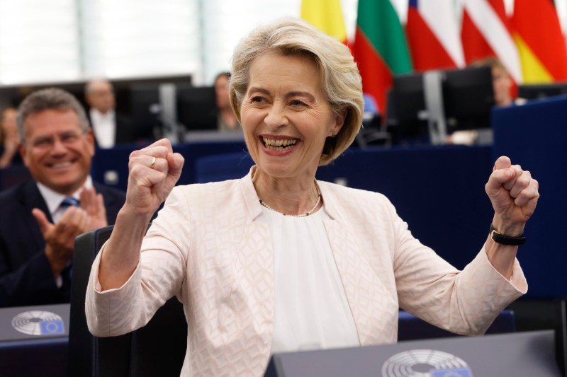 Ursula von der Leyen, realeasă în fruntea Comisiei Europene. Parlamentul European a reconfirmat-o cu o majoritate largă, mai clară decât în 2019