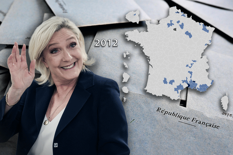 Harta care explică victoria uriașă a extremei-drepte la alegerile din Franța. Partidul lui Le Pen, de la câțiva deputați, la o forță dominantă în politică