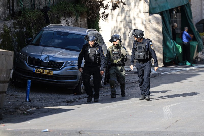 Forțe de ordine în Israel. Sursă foto: Saeed Qaq / AFP / Profimedia