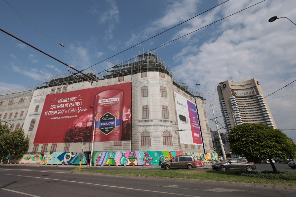 Consolidarea și reabilitarea Palatului Universității din București, 27 august 2024 / FOTO: Inquam Photos / George Călin