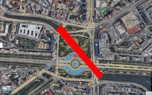 Planseul de la Piata Unirii /Foto: Google Maps