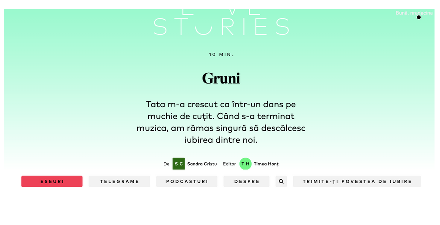 Tata m-a învățat să respir. Unu cu unu, doi cu doi. Adică inspiri de două ori, o dată pe un picior, o dată pe celălalt. Expiri de două ori, o dată pe un picior, o dată pe celălalt