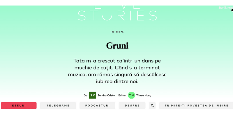 Tata m-a învățat să respir. Unu cu unu, doi cu doi. Adică inspiri de două ori, o dată pe un picior, o dată pe celălalt. Expiri de două ori, o dată pe un picior, o dată pe celălalt