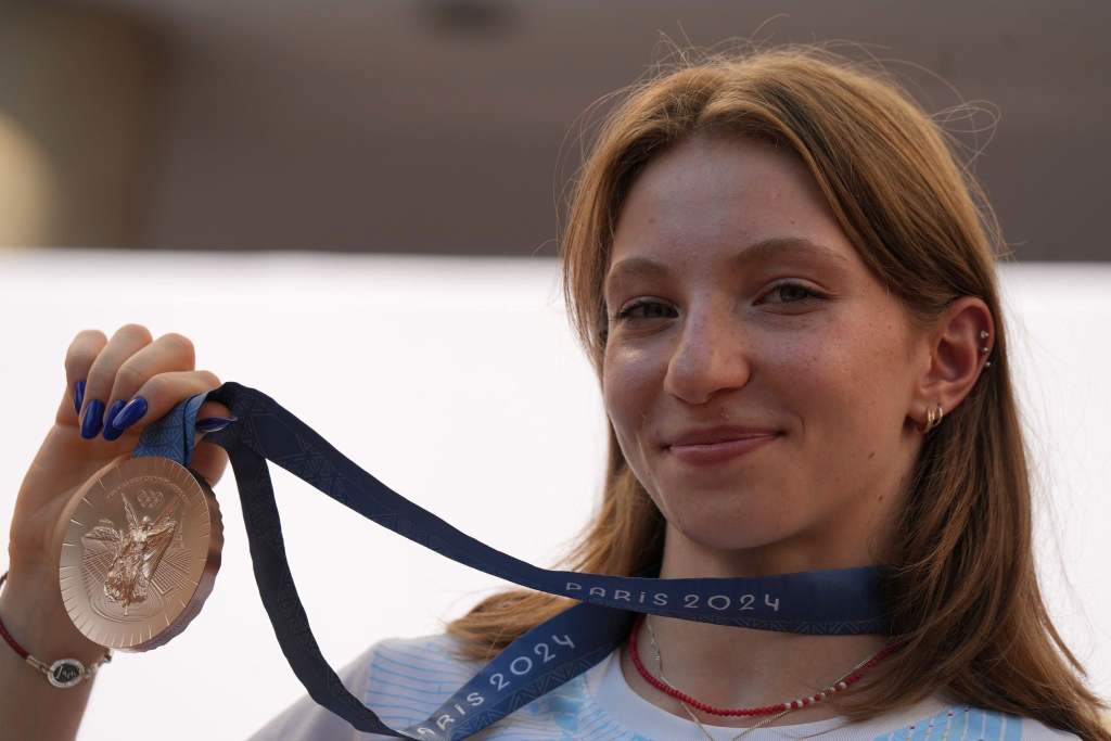 Ana Maria Bărbosu și-a primit medalia de bronz la JO / Foto: Golazo.ro