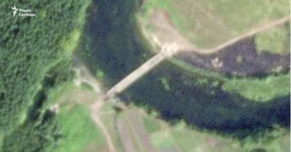 Pod pontoane în Kursk / FOTO Radio Svoboda