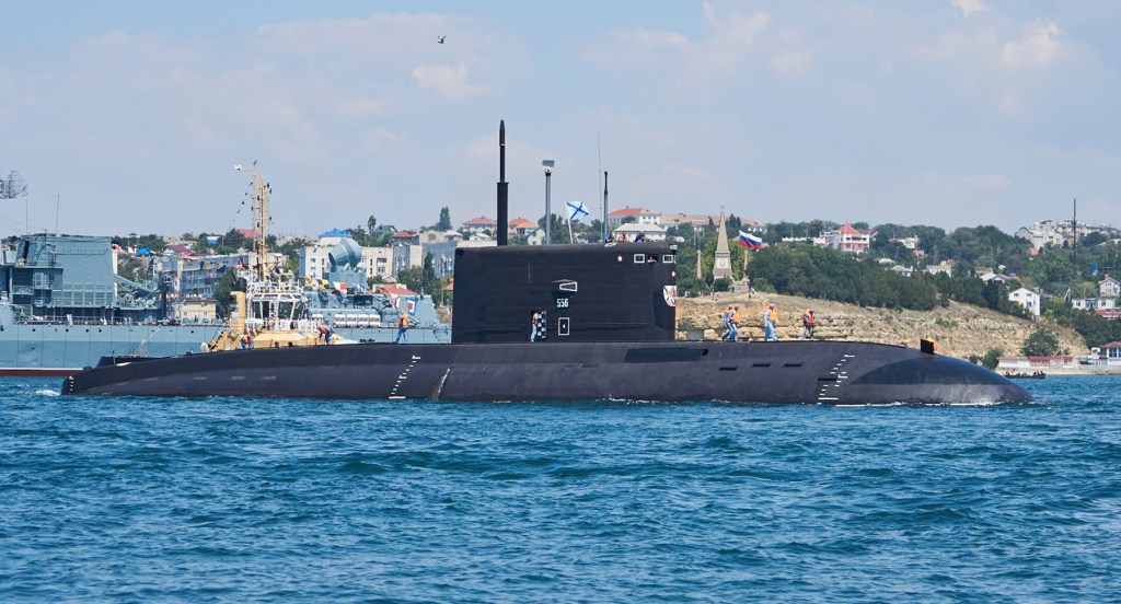 Submarinul rus Rostov pe Don a fost scufundat în peninsula Crimeea, susține armata ucrainenă. Foto: Not supplied / WillWest News / Profimedia