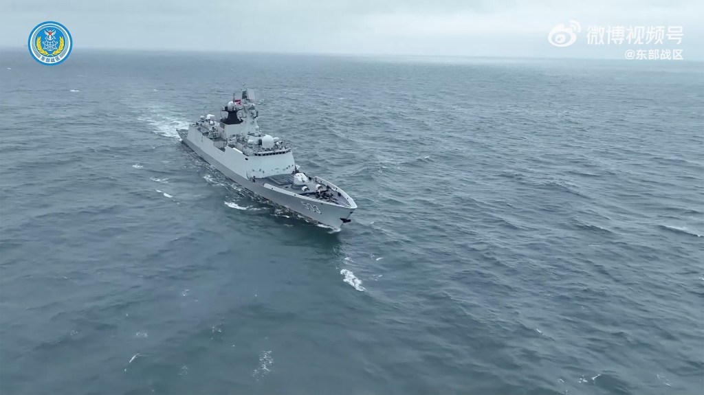 Navă chineză în strâmtoarea Taiwan Foto: Chinese People's Liberation Army / AFP / Profimedia