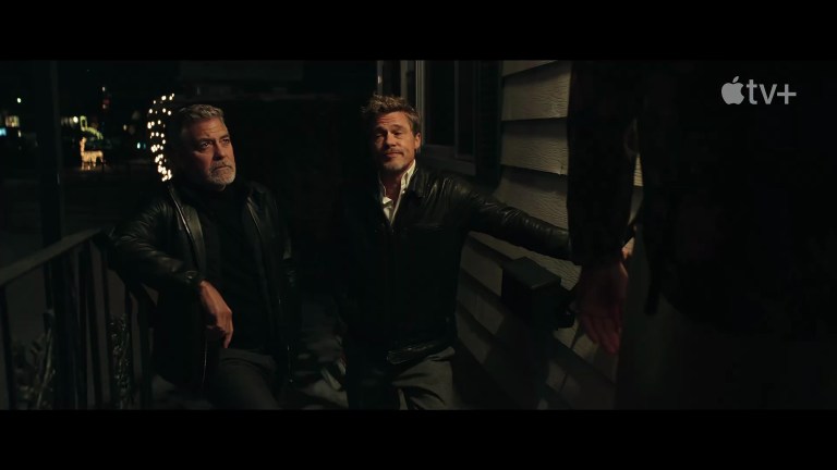 imagine din Wolfs, cu George Clooney și Brad Pitt / FOTO: BACKGRID / Backgrid UK / Profimedia