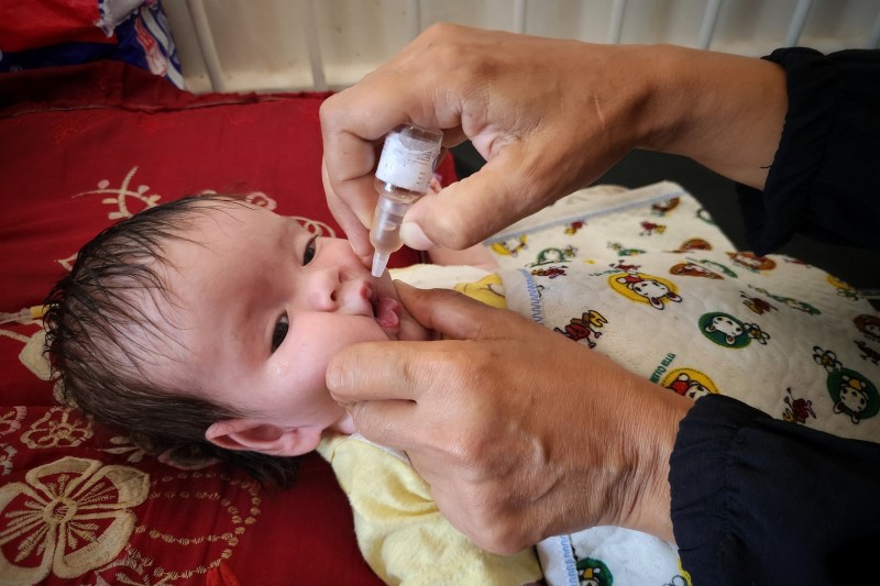 Copiii din Gaza primesc vaccin antio-polio / FOTO AA/ABACA / Abaca Press / Profimedia