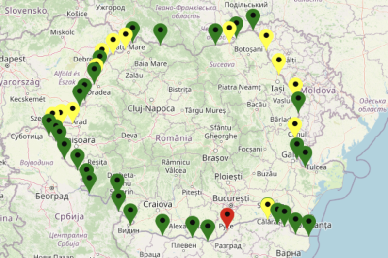 Timpul de asteptare depaseste o oră la intrarea in România pe la Giurgiu Ruse / FOTO Poliția de Frontieră - Trafic online