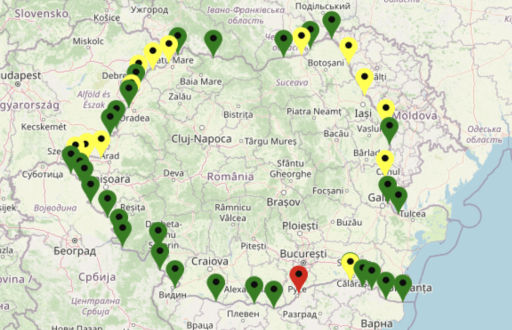 Timpul de asteptare depaseste o oră la intrarea in România pe la Giurgiu Ruse / FOTO Poliția de Frontieră - Trafic online