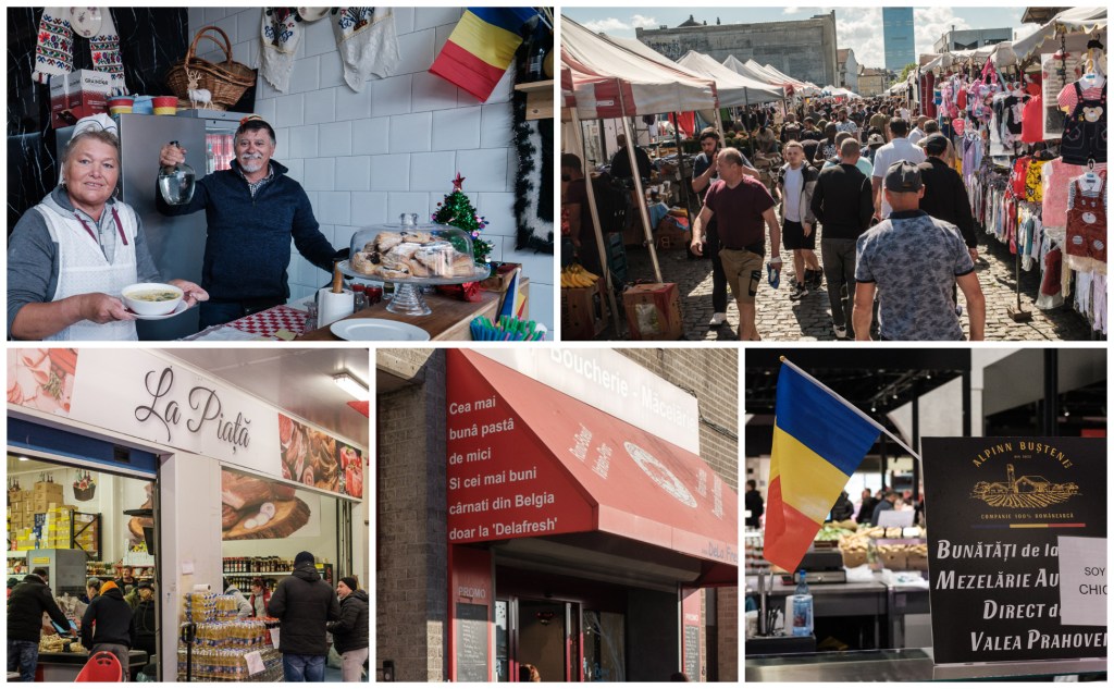 Piața „La Doi Boi” din Bruxelles, Belgia. Foto: Cosmin Bumbuț / Teleleu