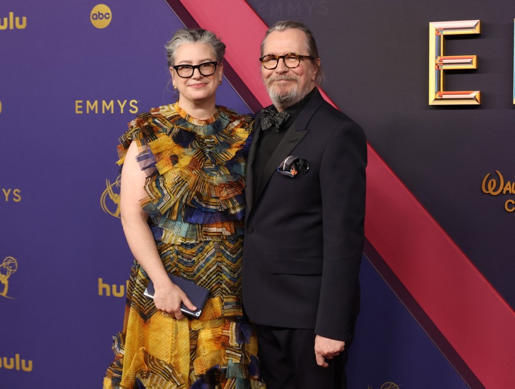 Gisele Schmidt și Gary Oldman la Emmy 2024 Credit: Amy Sussman / Getty images / Profimedia