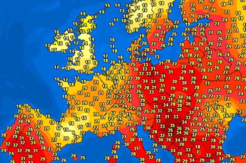 Valul de căldură european a adus în premieră pentru toamnă temperaturi de peste 30 °C în Suedia