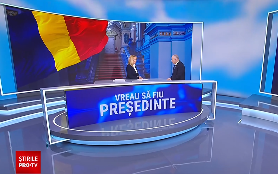 Mircea Geoană, în interviul cu Andreea Esca. Foto: captură Pro TV