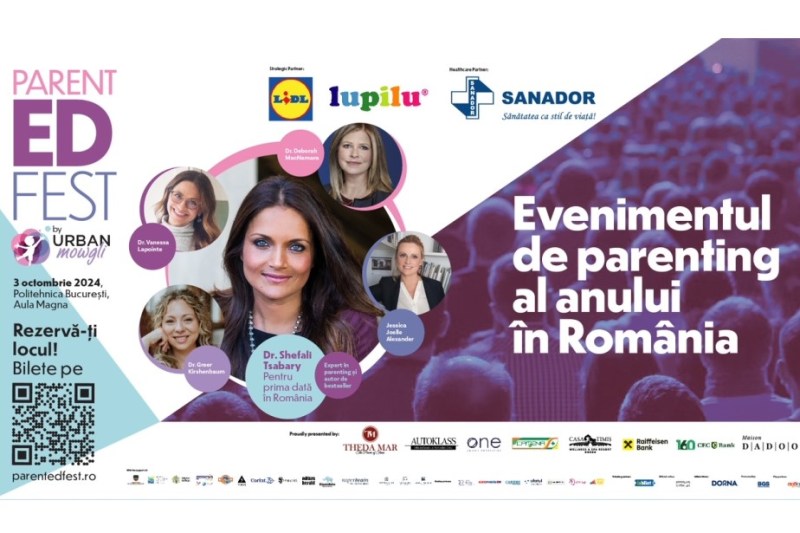 Mai puțin de 2 săptămâni până la ParentEd Fest. Ia-ți bilet la evenimentul de parenting al anului în România!