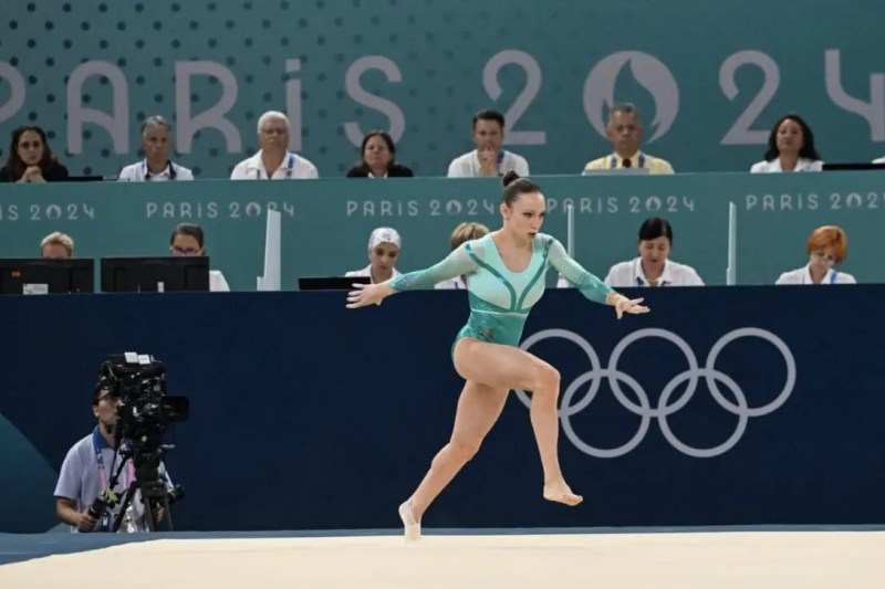 Ana Bărbosu, reprezentanta Lotului Național de Gimnastică la Jocurile Olimpice de la Paris, 2024. Sportiva a câștigat medalia de bronz în concursul de sol. Credit foto: Cristian Nistor/frgimnastica.com