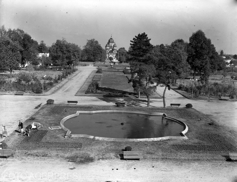 Parcul Bazilescu din Bucurestii Noi în 1955 / FOTO Agerpres