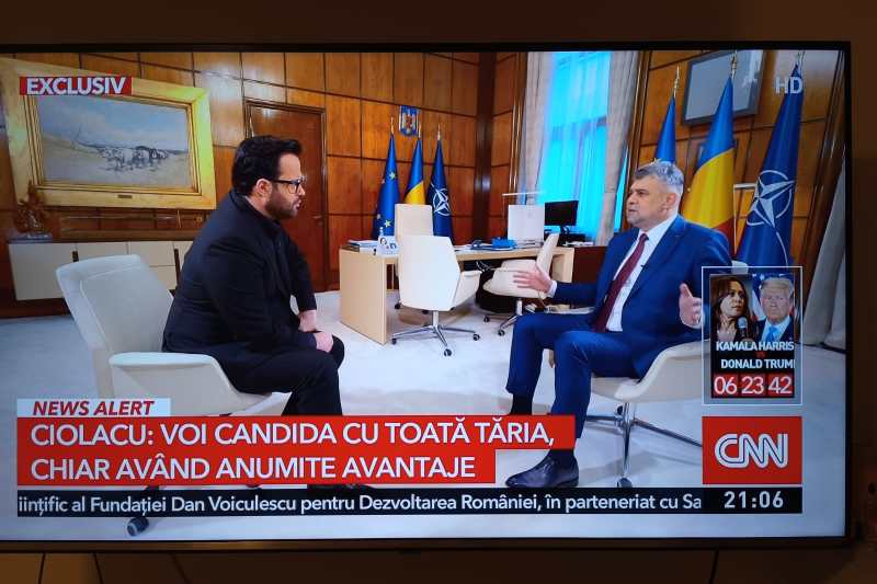 VIDEO Marcel Ciolacu, interviu la Antena 3, din biroul de premier: Candidez la a fi cel mai frumos dintre urâți / Atac dur la adresa lui Geoană