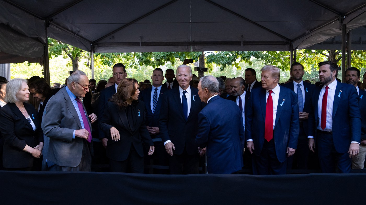 VIDEO Joe Biden, Kamala Harris, Donald Trump și J.D. Vance, împreună la evenimentul de comemorare 9/11