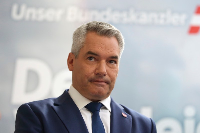 Karl Nehammer, cancelarul Austriei. Foto: Profimedia