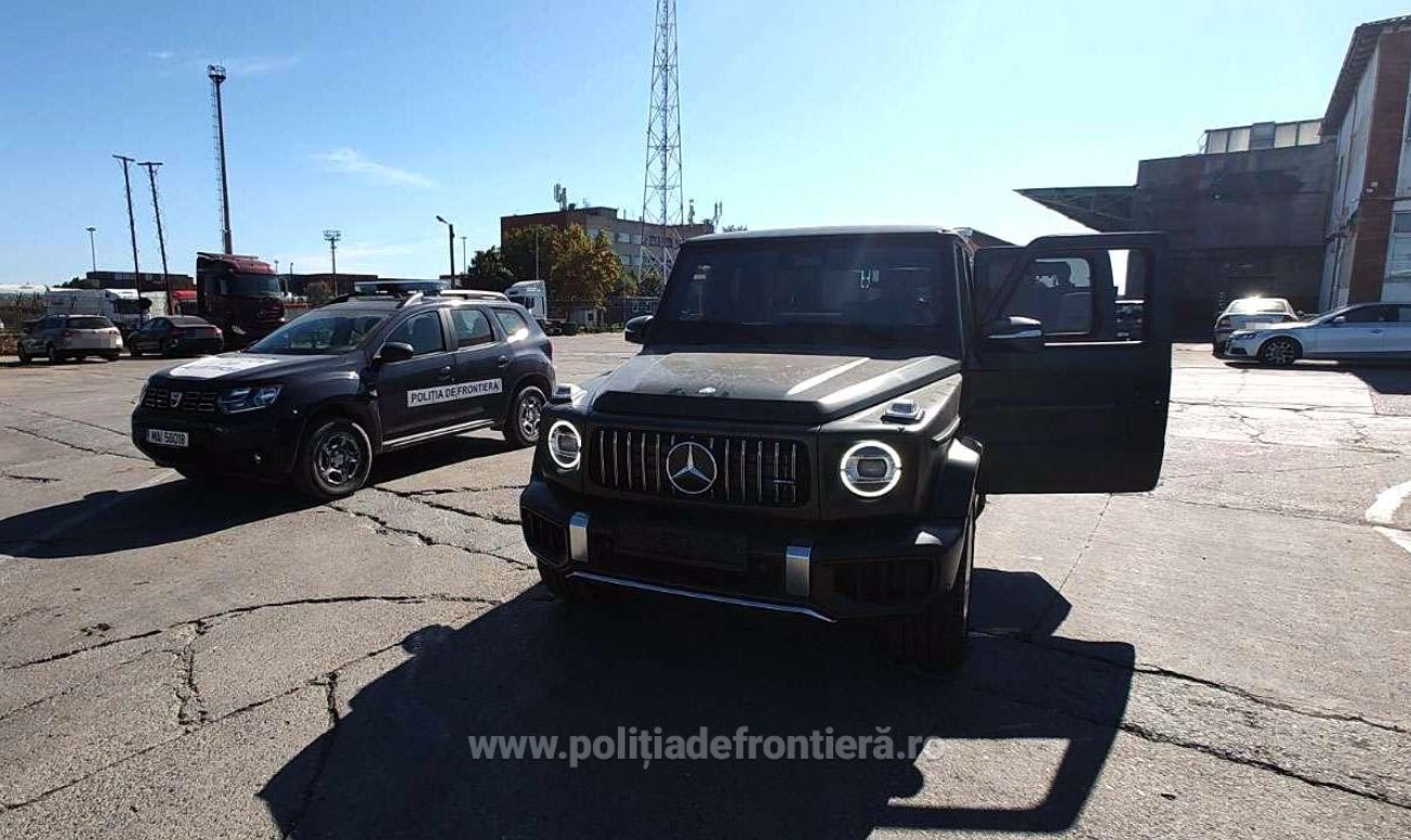 Mercedes de lux de 230.000 de euro, găsit în Constanța, căutat de Suedia