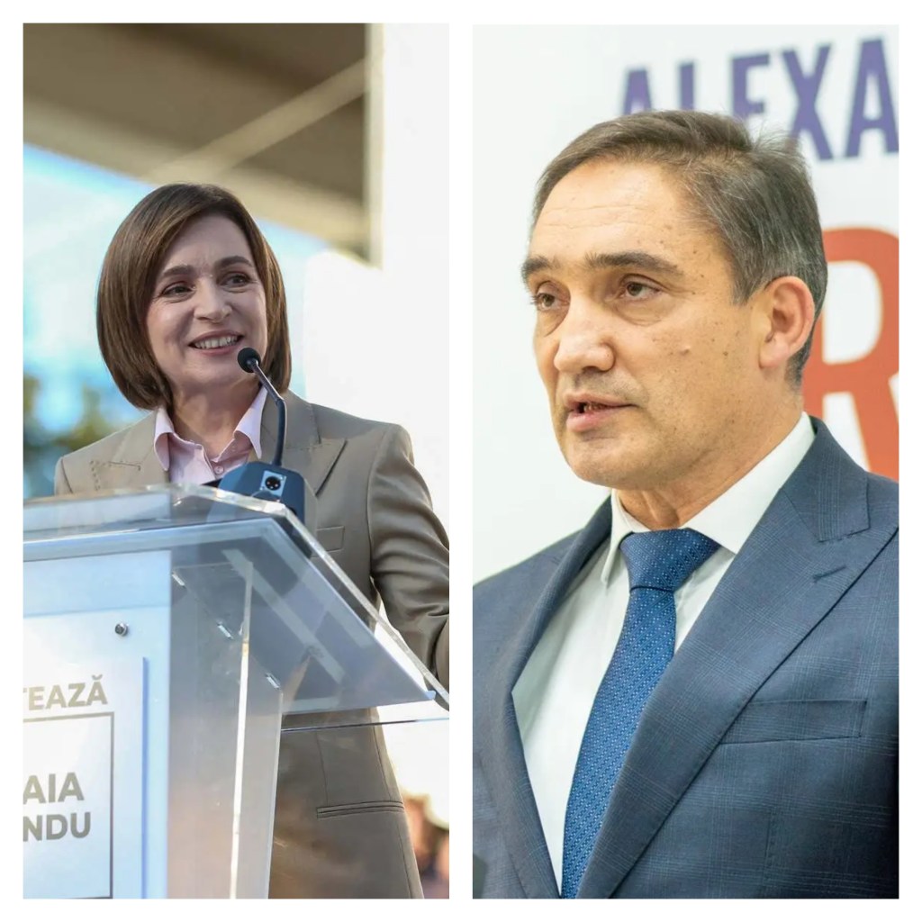 Colaj Maia Sandu și Alexandr Stoianoglo. Foto: Profimedia