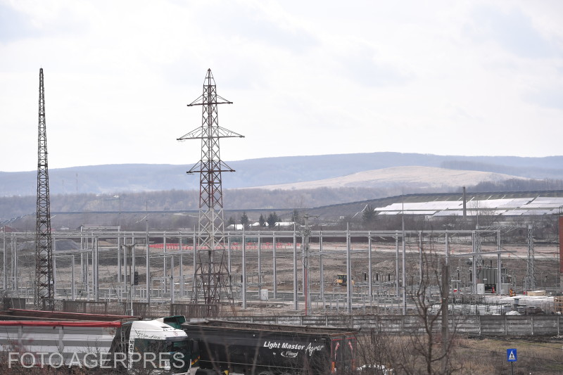 Șantierul viitoarei centrale cu reactoare nucleare de mici dimensiuni, de la Doicești. Foto: Agerpres