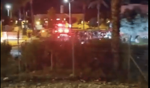 ambulante intervin intr-un oras din Israel dupa ce cel putin 20 de persoane au fost ranite intr-un atac cu drona / FOTO: captura video Twitter