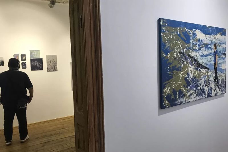 Béla Zoltán, picturi și obiecte reciclate, la aniversarea Diptych/ galerie foto