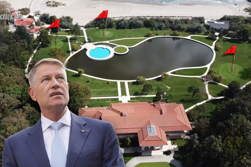 VIDEO Miniteren de golf amenajat la vila de protocol de la Neptun folosită de Klaus Iohannis