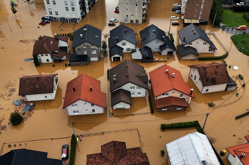 Inundații în Bosnia Herțegovina / Foto: RUSMIR SMAJILHODZIC / AFP / Profimedia