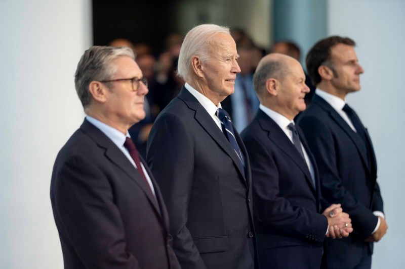 Biden şi principalii aliaţi europeni spun că vor sprijini Ucraina să obţină o „pace justă şi durabilă”