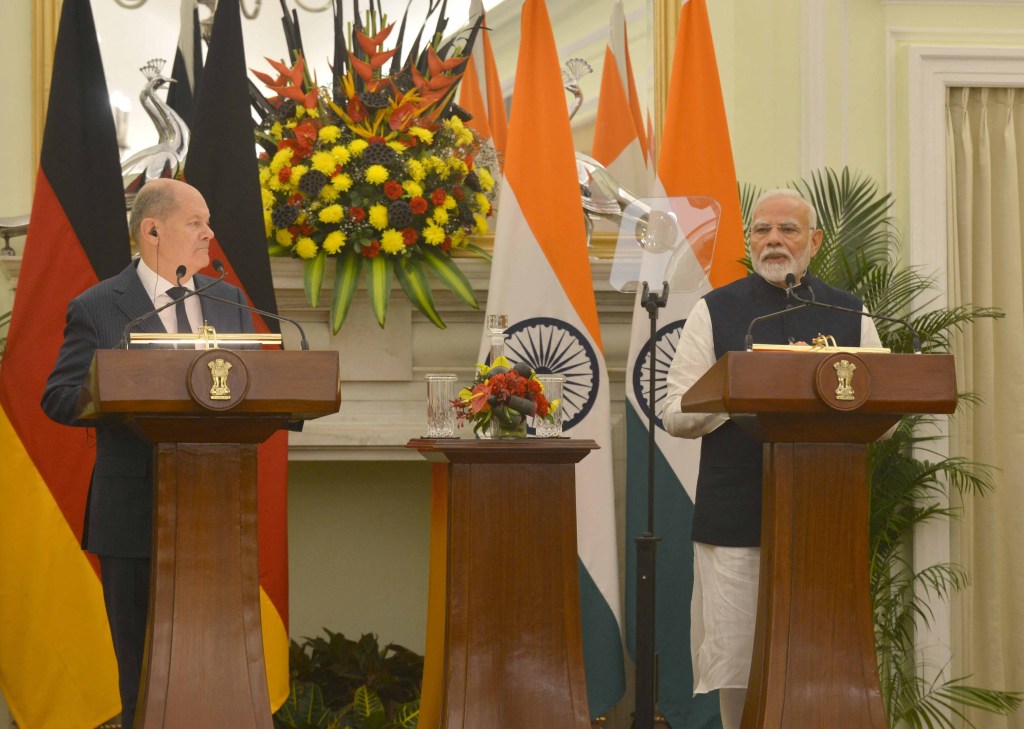 Olaf Scholz și Narendra Modi, discuții în India. Profimedia