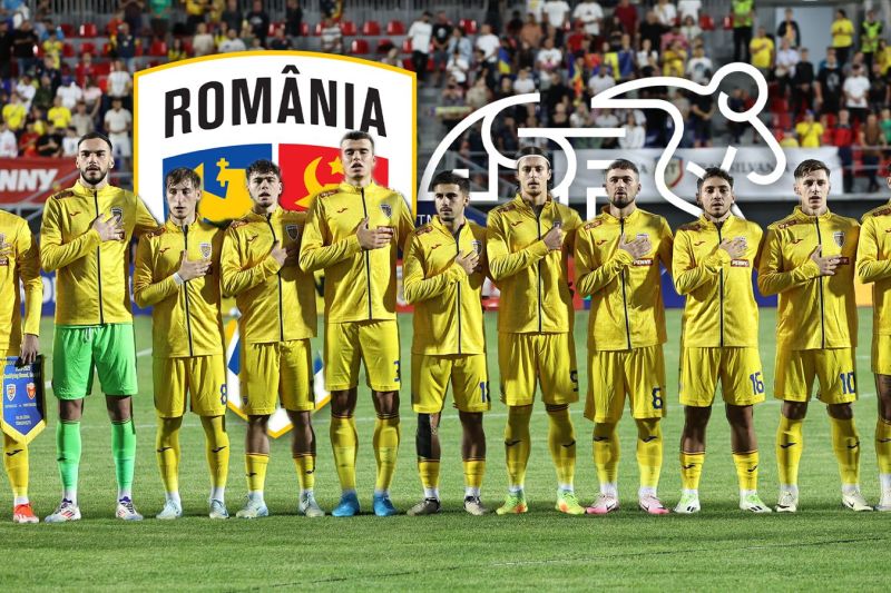 Echipa de fotbal a României U21. Foto: Sport Pictures via GOLAZO.ro