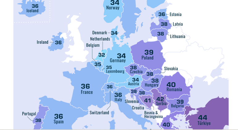 HARTĂ Câte ore muncesc europenii în fiecare săptămână. Românii sunt cei mai muncitori din UE