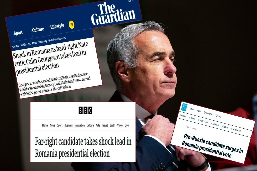 Călin Georgescu conduce în primul tur al alegerilor prezidențiale din România