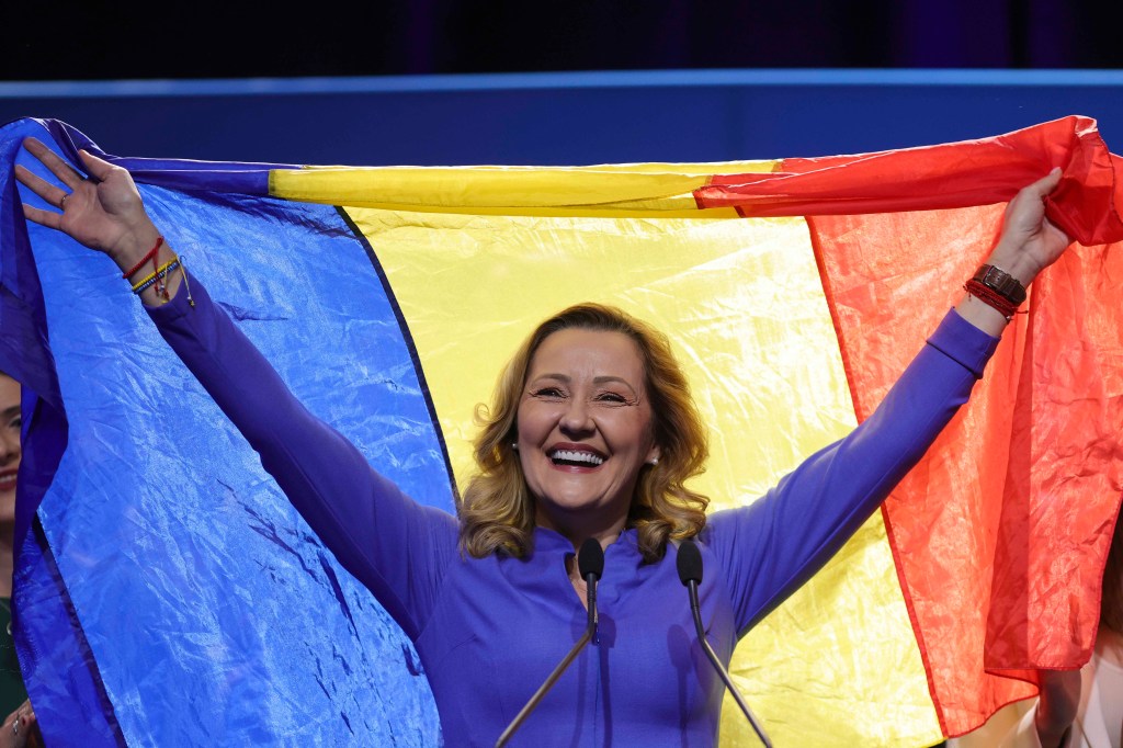 Elena Lasconi, declarație de presă după numărarea voturilor. 25 noiembrie 2024. Inquam Photos/ Octav Ganea