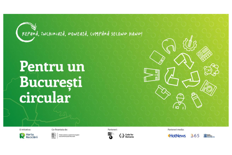 Bucureștiul donează și repară, cu ajutorul unui instrument online de recreare a comunităților