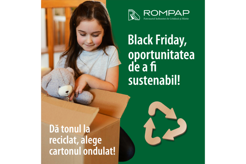 De Black Friday, amintește-ți de reciclare! De ce este esențial să colectăm separat corect ambalajele din carton ondulat