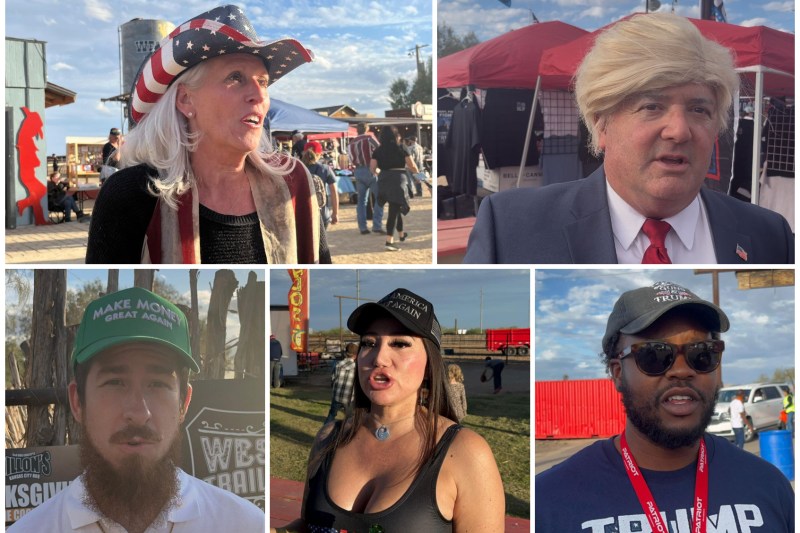 Susținători ai lui Donald Trump la un miting MAGA în Arizona. Foto: HotNews / David Leonard Bularca