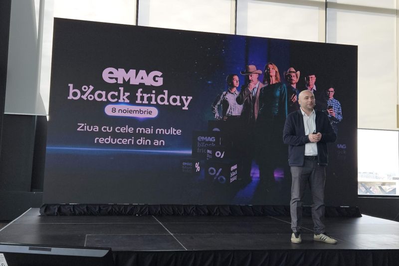 Black Friday la eMAG – Ce promite compania care estimează vânzări de peste 800 milioane lei pe data de 8 noiembrie